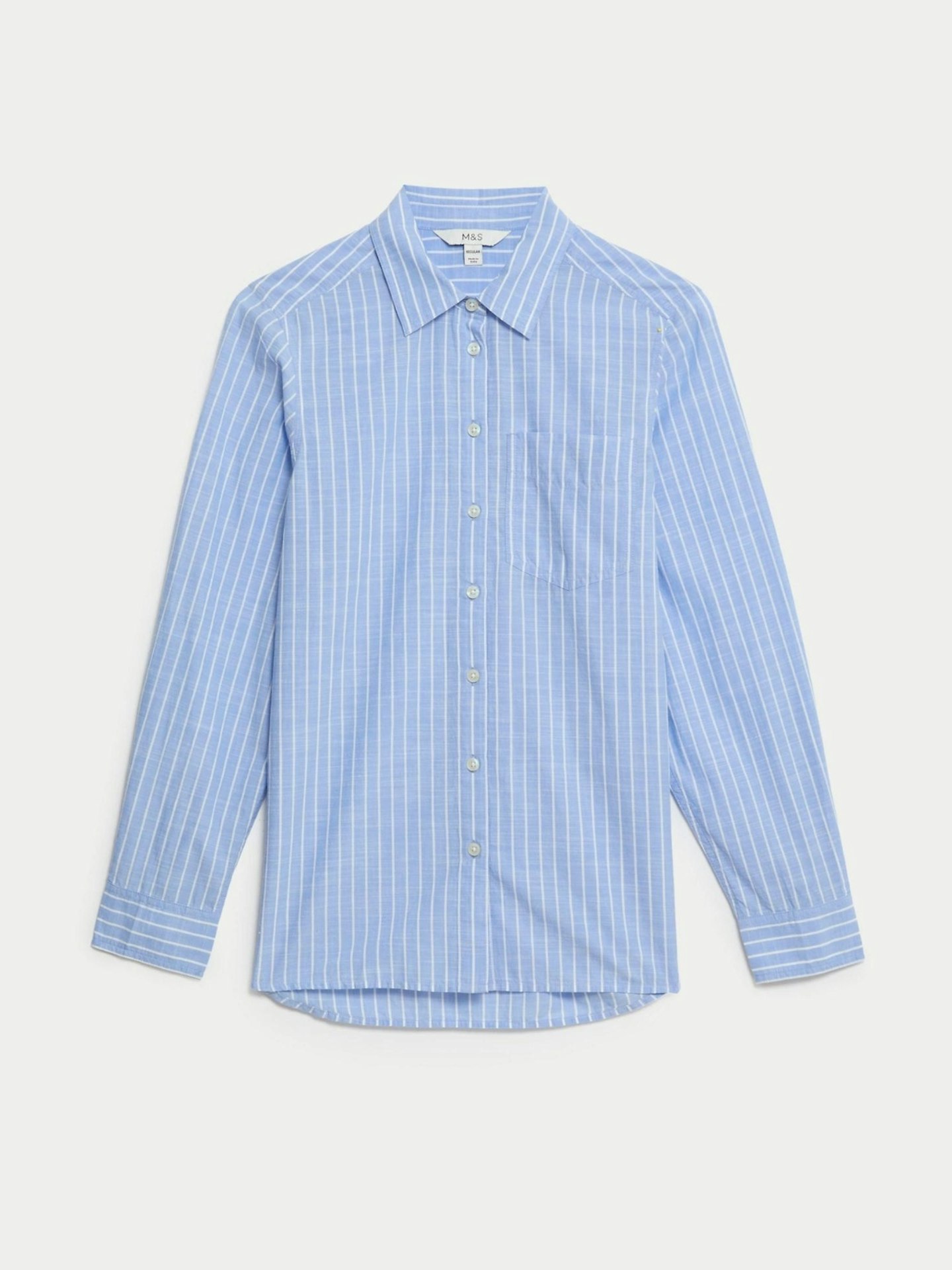 M&S Pure Cotton Striped Shirt