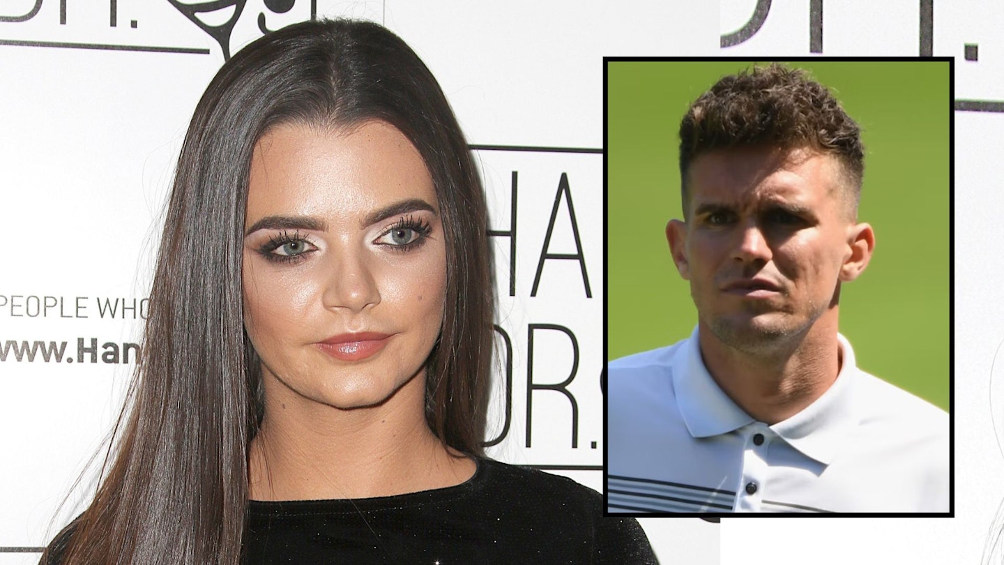 Emma McVey looks crossly at Gary Beadle in a comped image