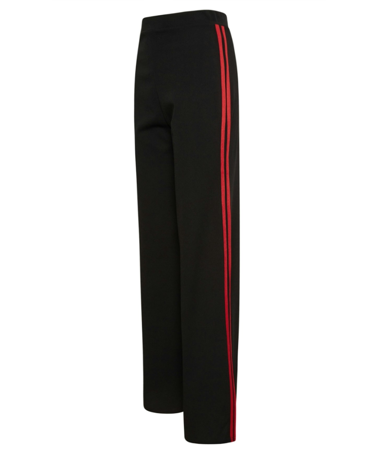 LTS Tall Red & Black Side Stripe Wide Leg Trousers