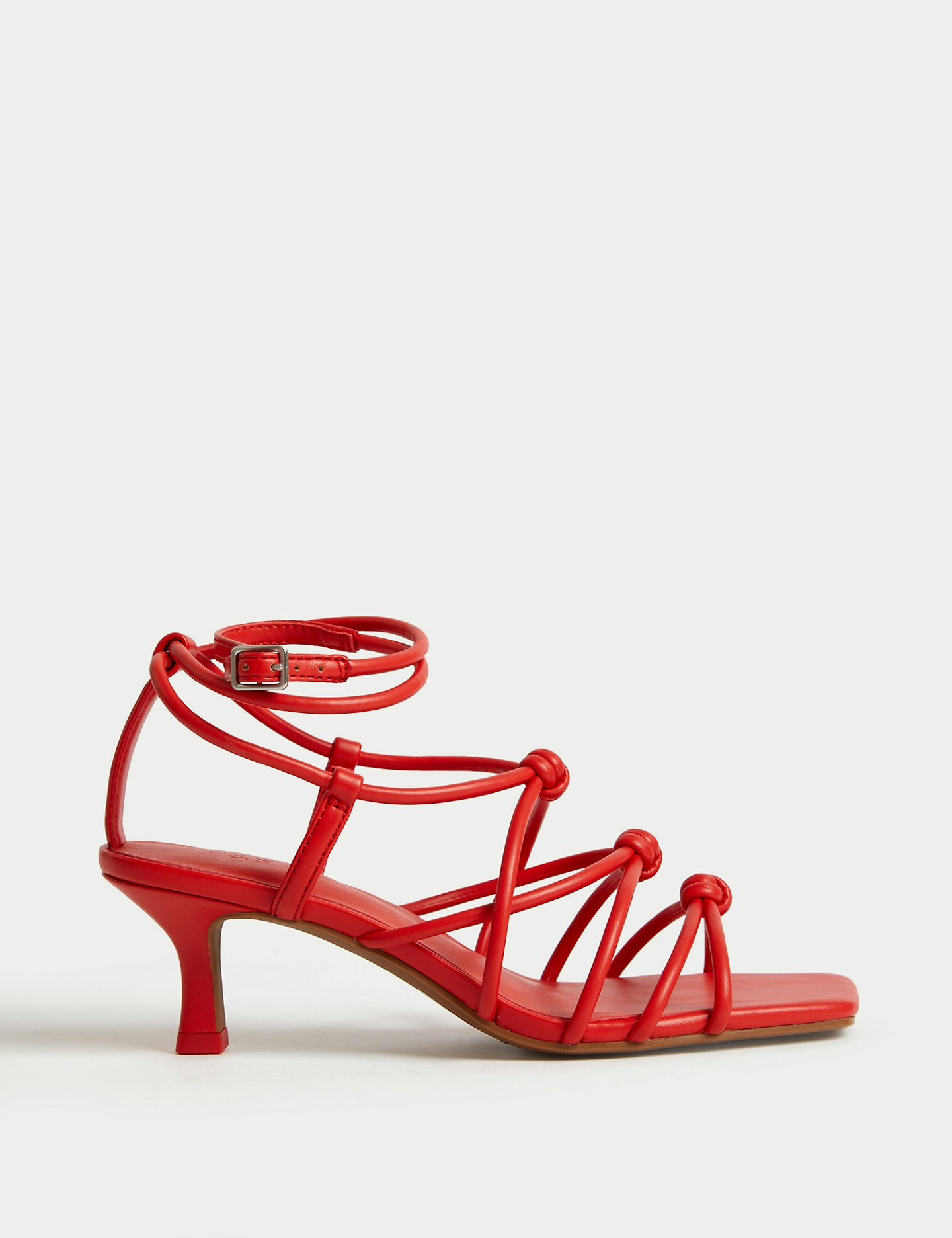 M&S Knot Strappy Kitten Heel Sandals