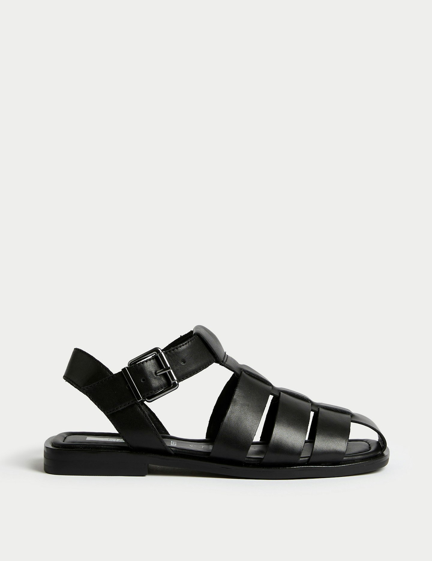 M&S Wide Fit Leather Strappy Sandals