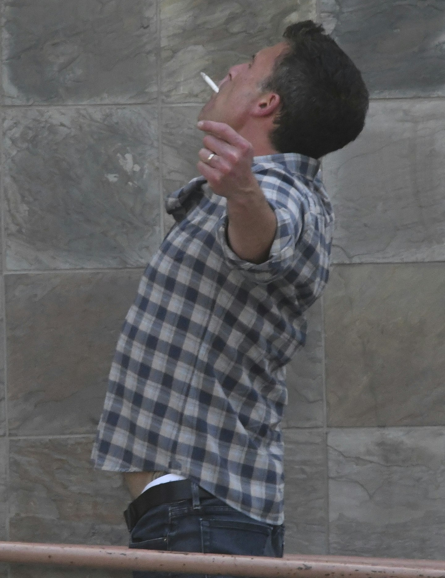Ben smoking