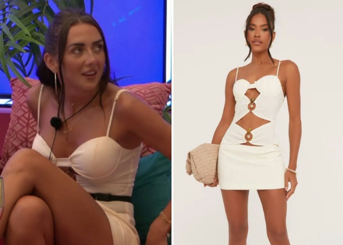 Jess White's Cut Out White Dress