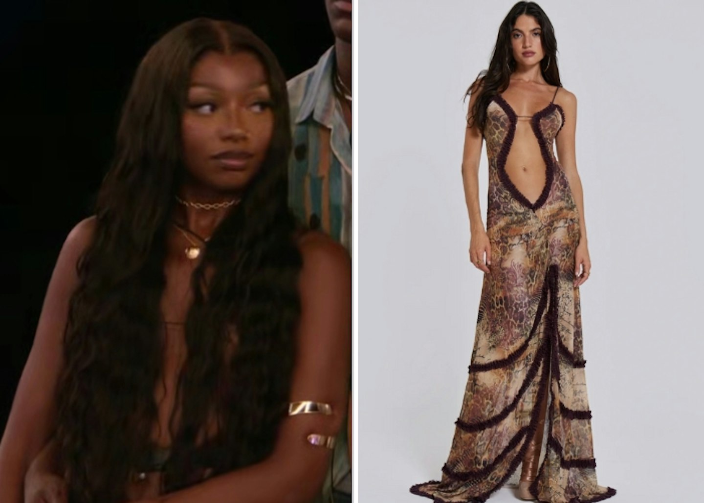 Mimii Ngulube's Animal Print Maxi Dress