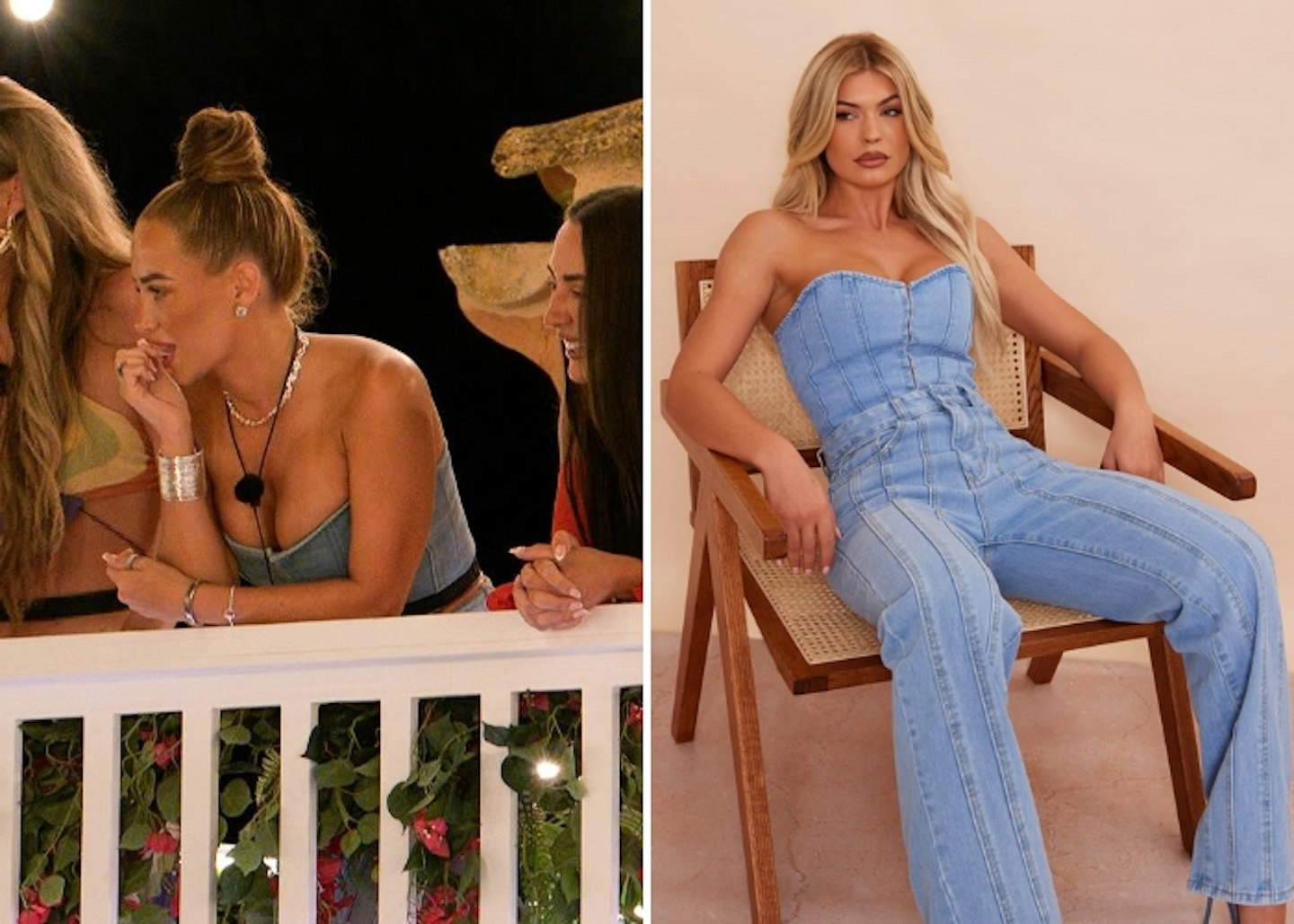 Nicole Samuel's Denim Corset and Jean Co-ord