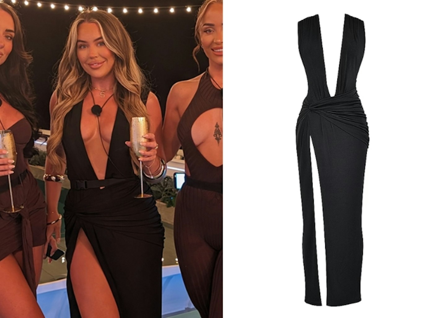 Samantha Kenny's Plunge Maxi Dress