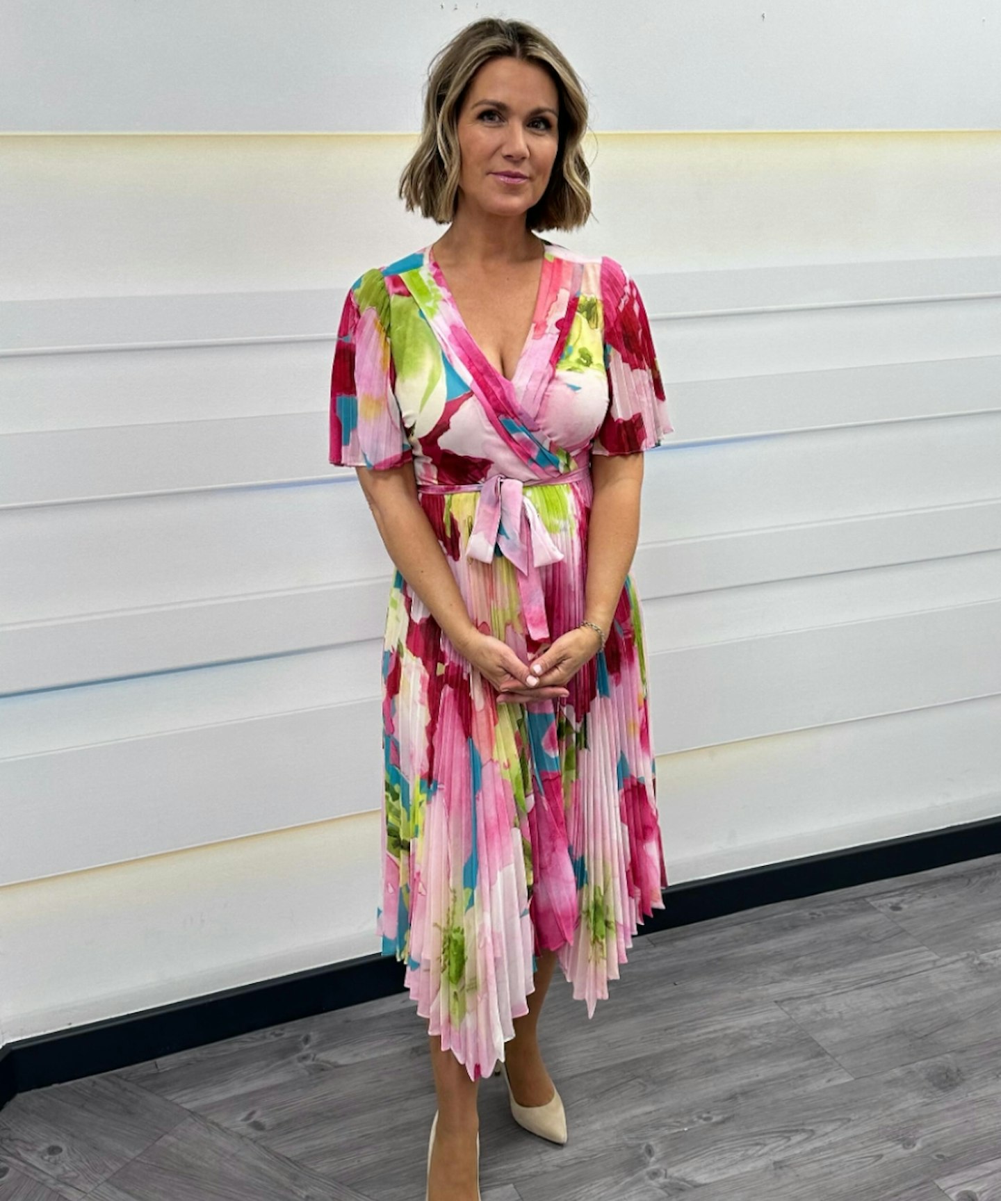 susanna-reid-gmb-dress-pleat-floral-1