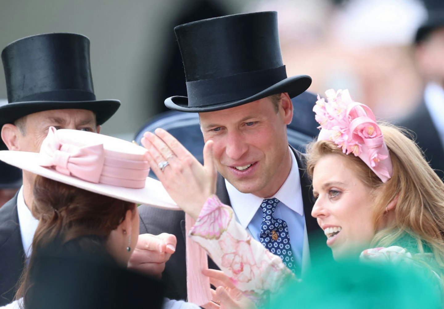 Prince William and Princesses Beatrice and Eugenie at Royal Ascot 2024