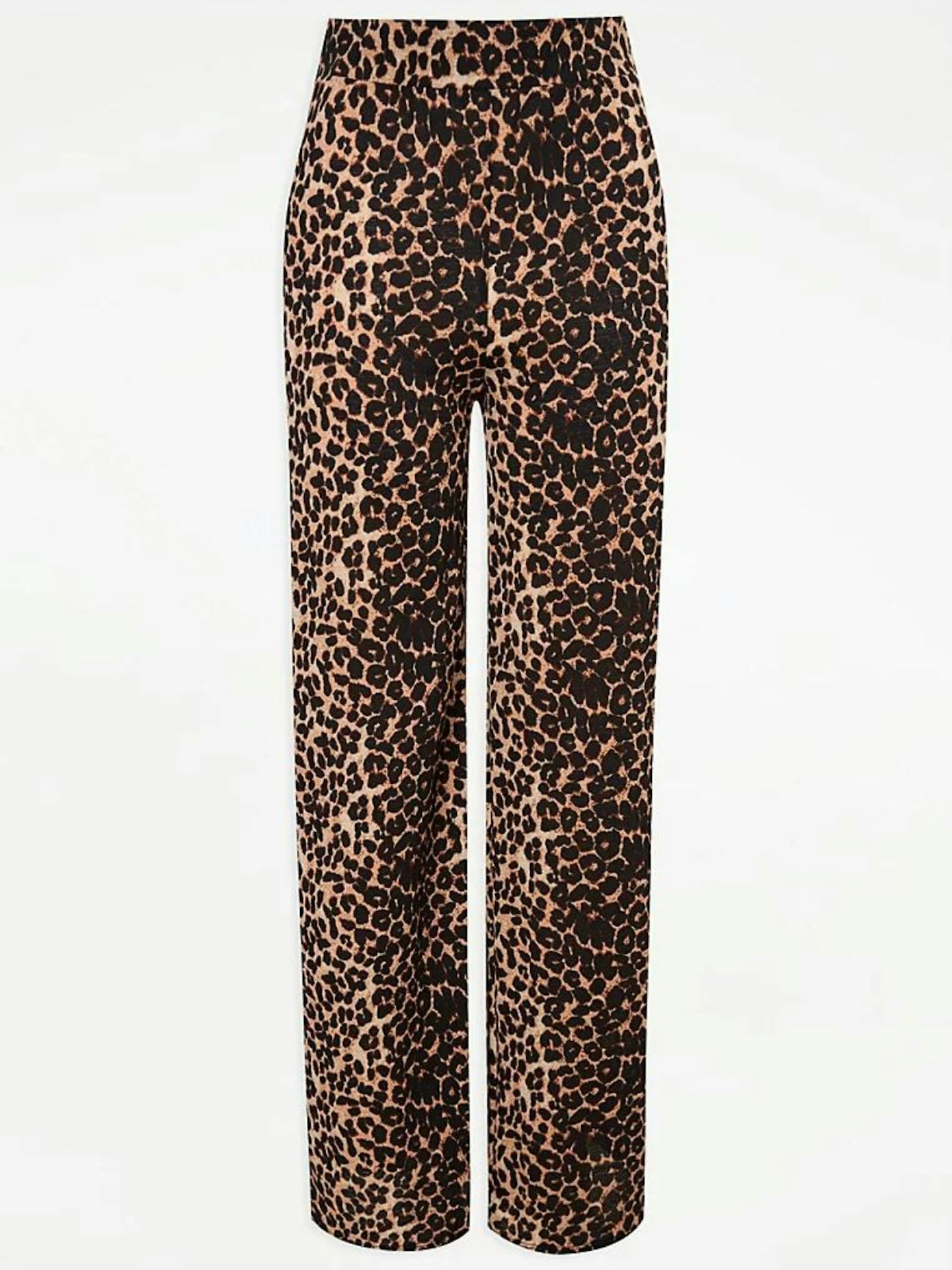 George At Asda Leopard Print Wide Leg Trousers