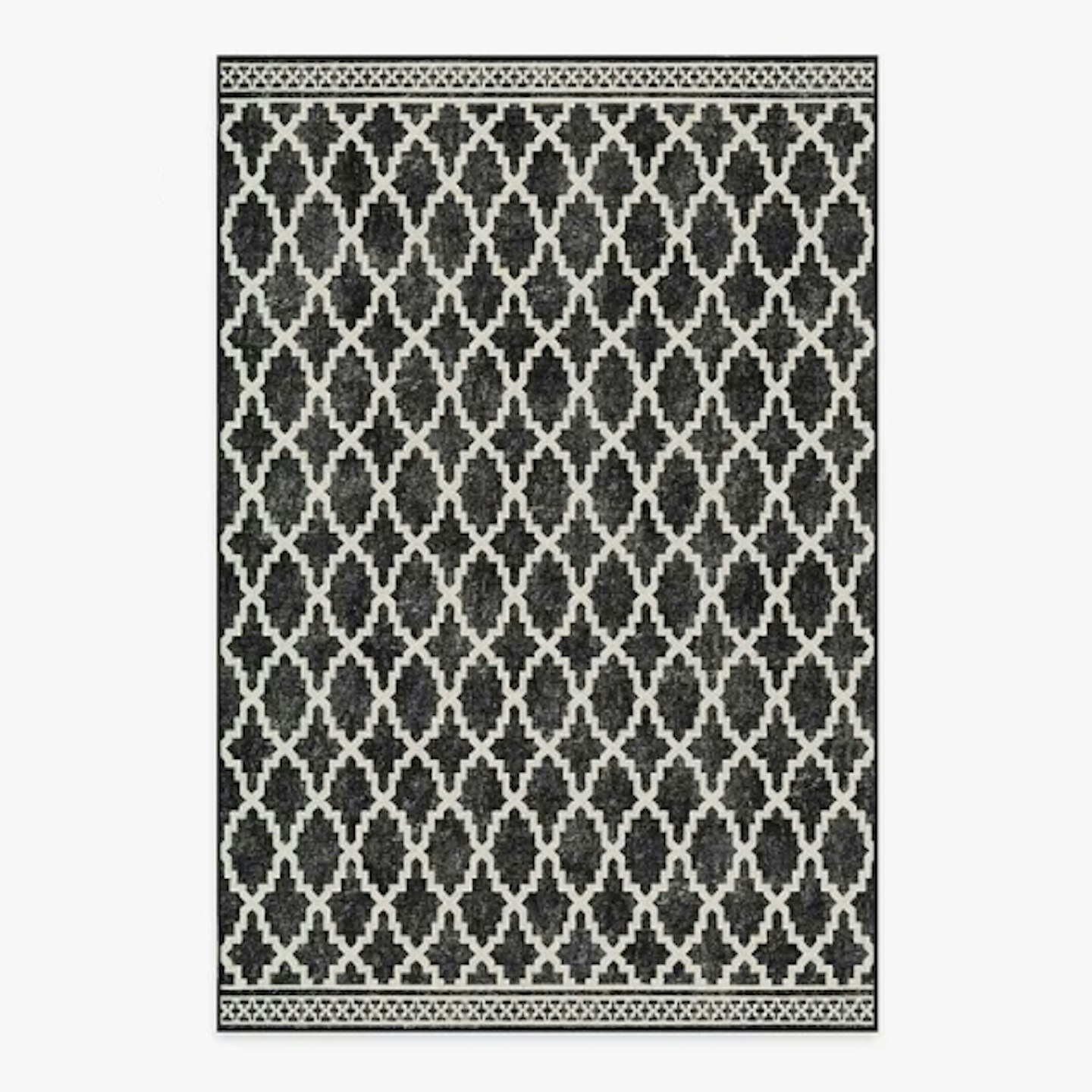 Ruggable Outdoor Cleo Trellis Black Rug