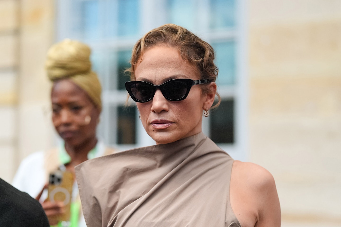 Jennifer Lopez in Paris last month