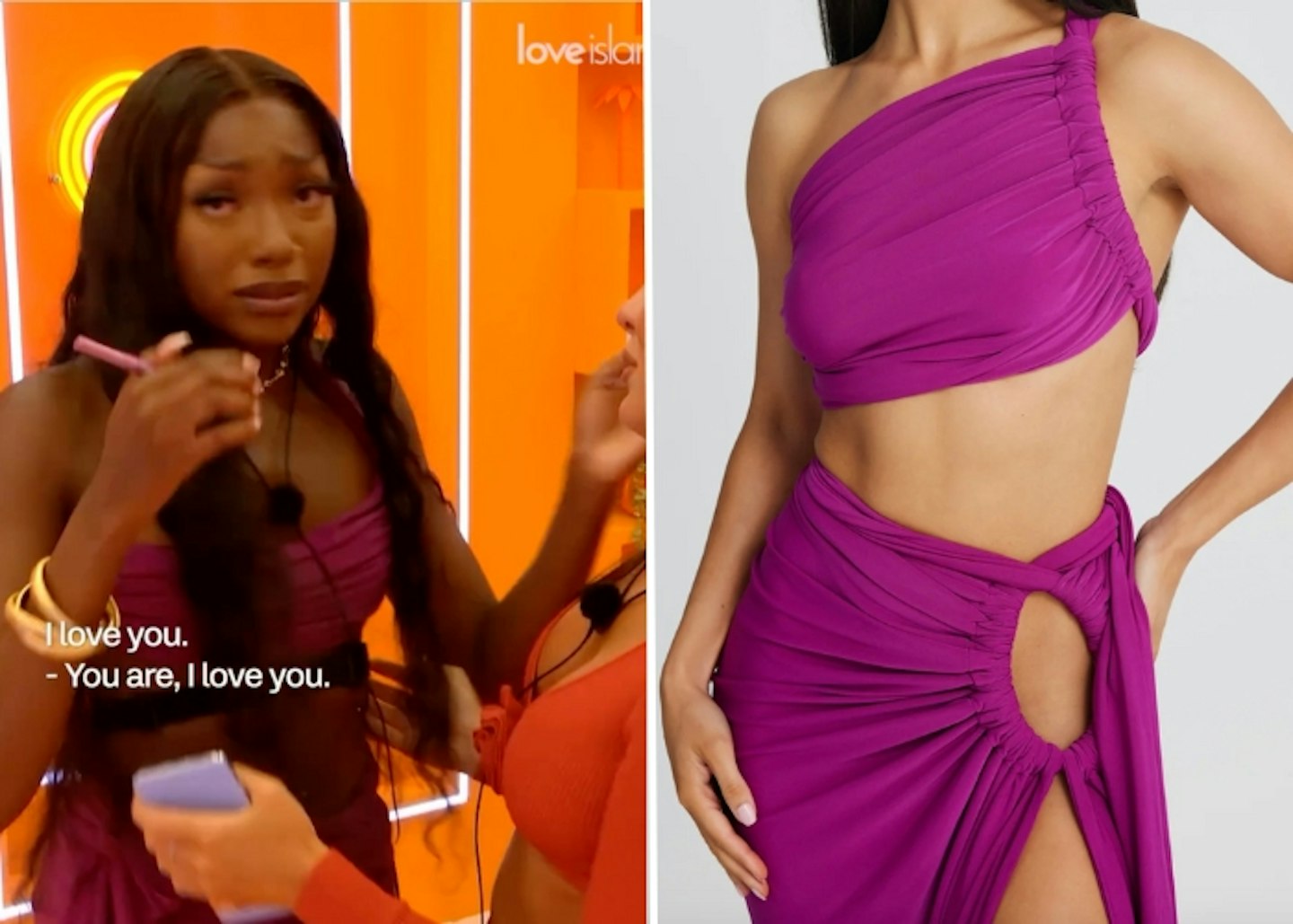 Mimii Ngulube's Purple Ruched Co-ord