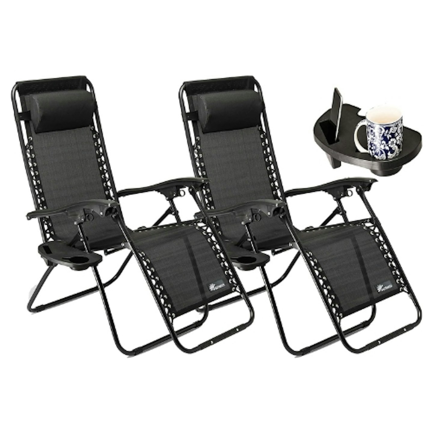 Amazon Sunmer Set Of 2 Sun Lounger Garden Chairs