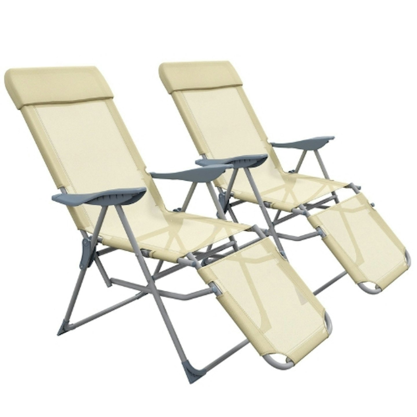 Debenhams Outsunny Set Of 2 Reclining Garden Chairs