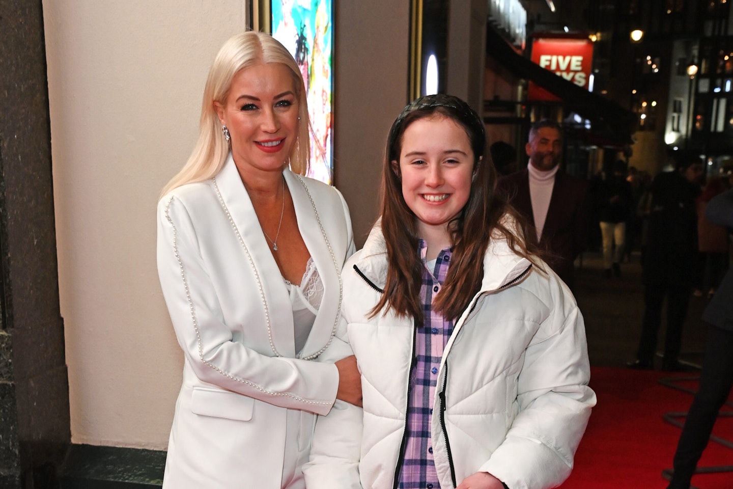 Denise van Outen and daughter Betsy Mead