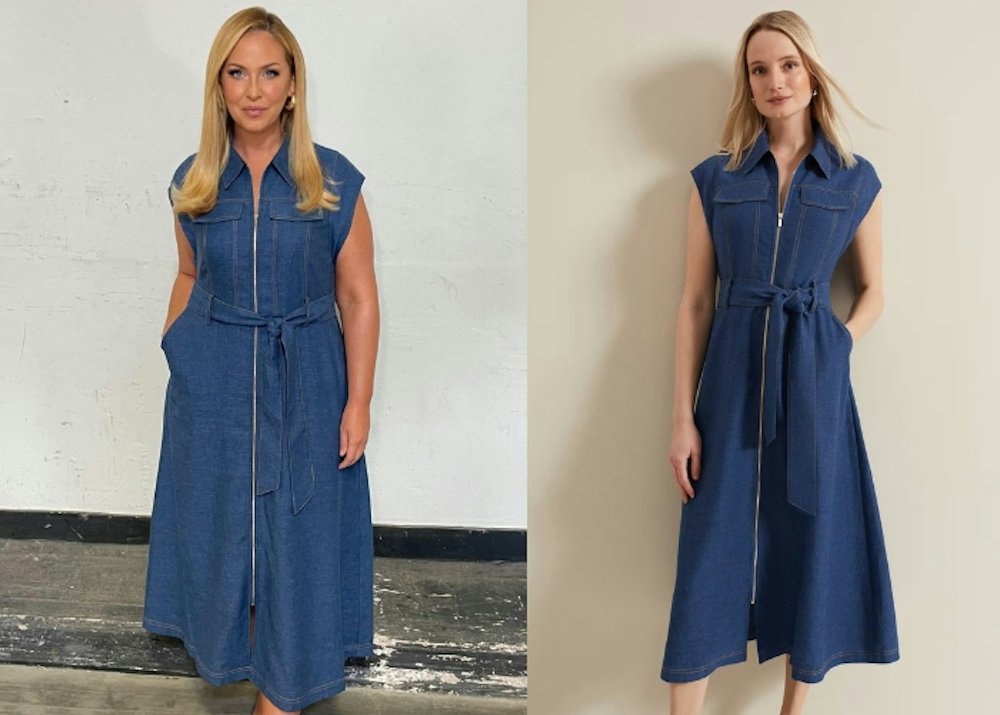 Phase Eight Luiza Denim Midi Dress