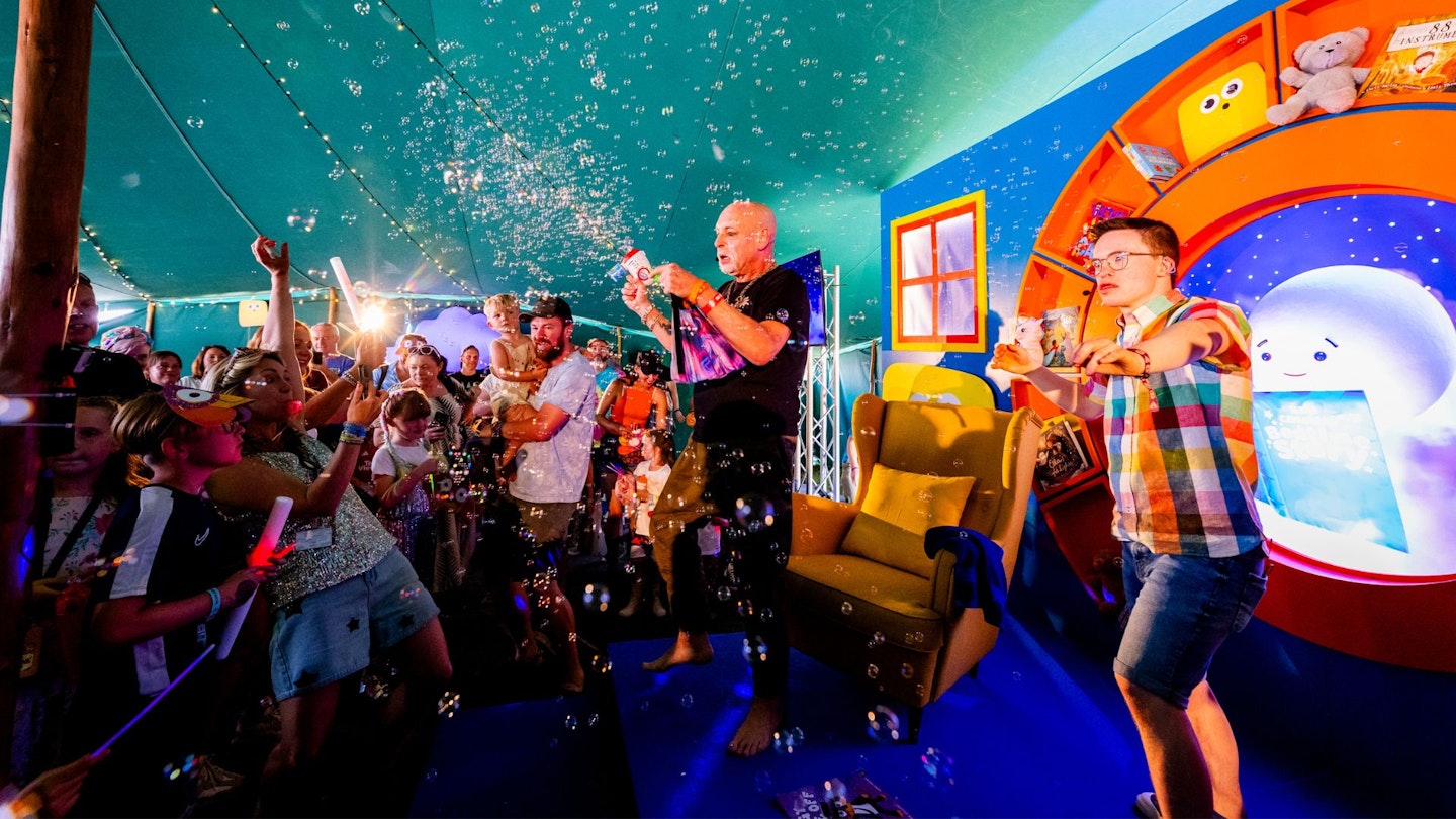 Orbital start a kids rave at camp bestival 2024