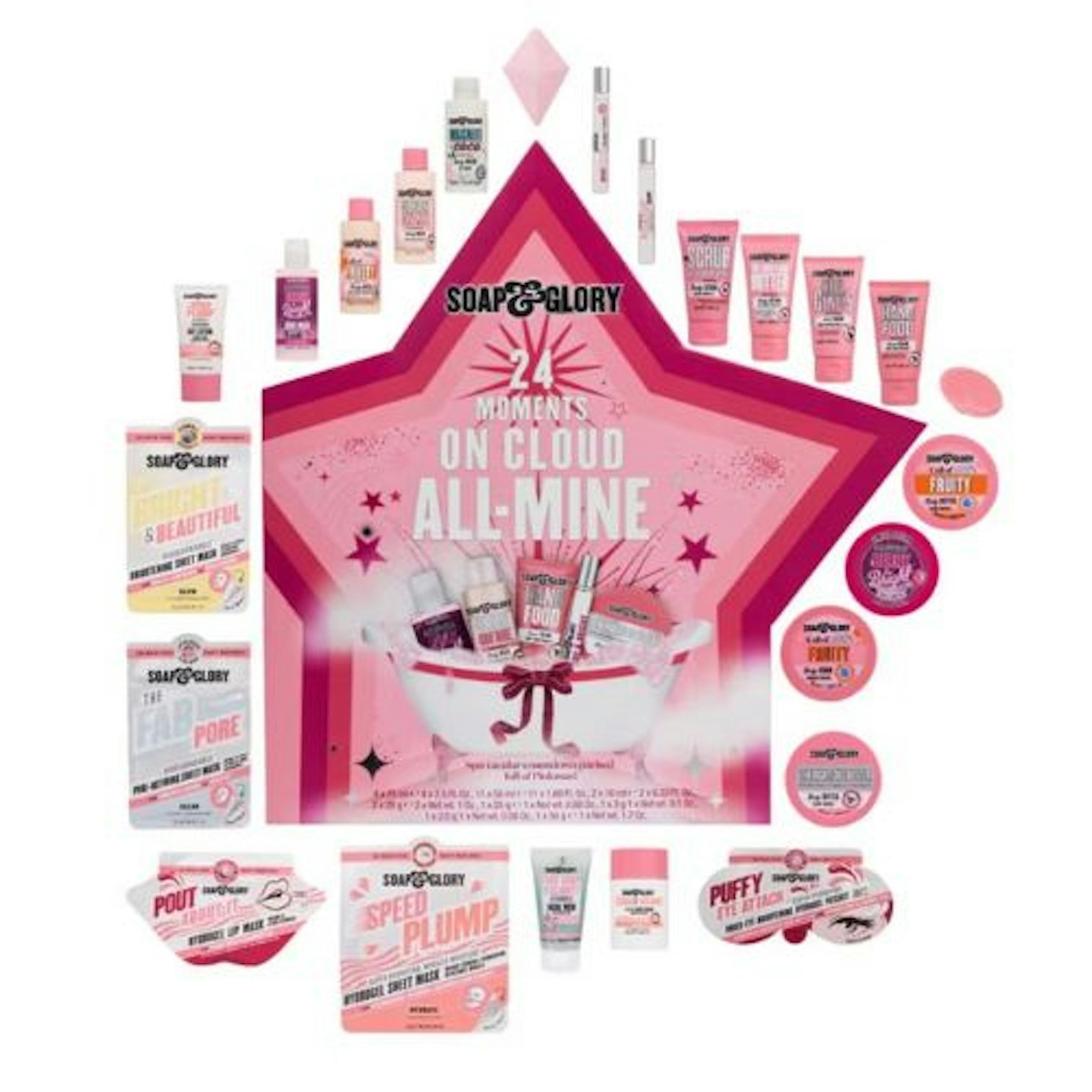 Soap & Glory 24 Moments On Cloud All-Mine Advent Calendar Set