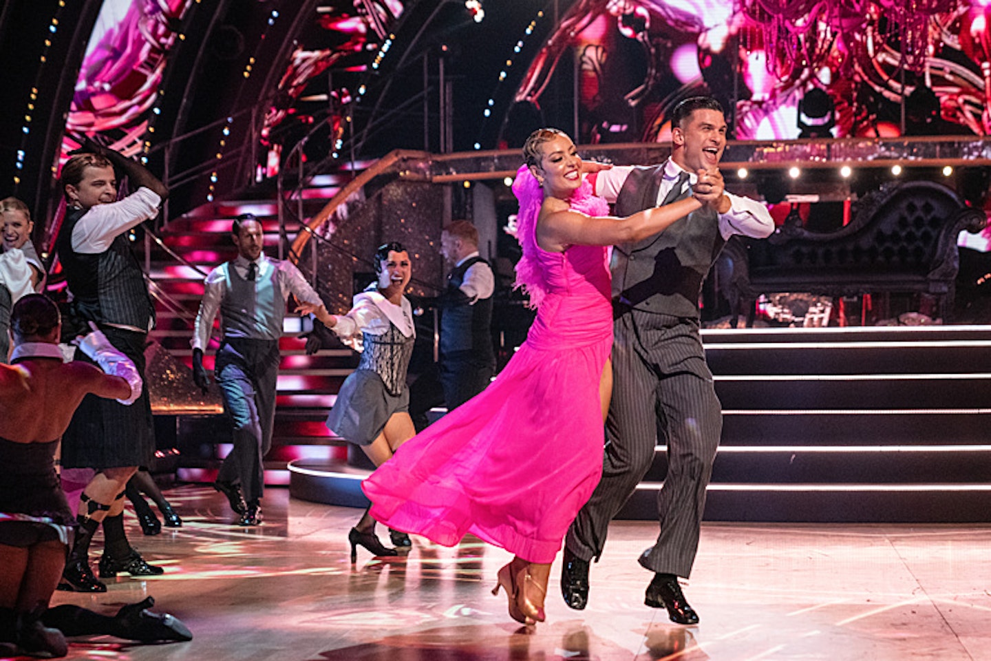 Amy Dowden and Aljaz Skorjanec on Strictly