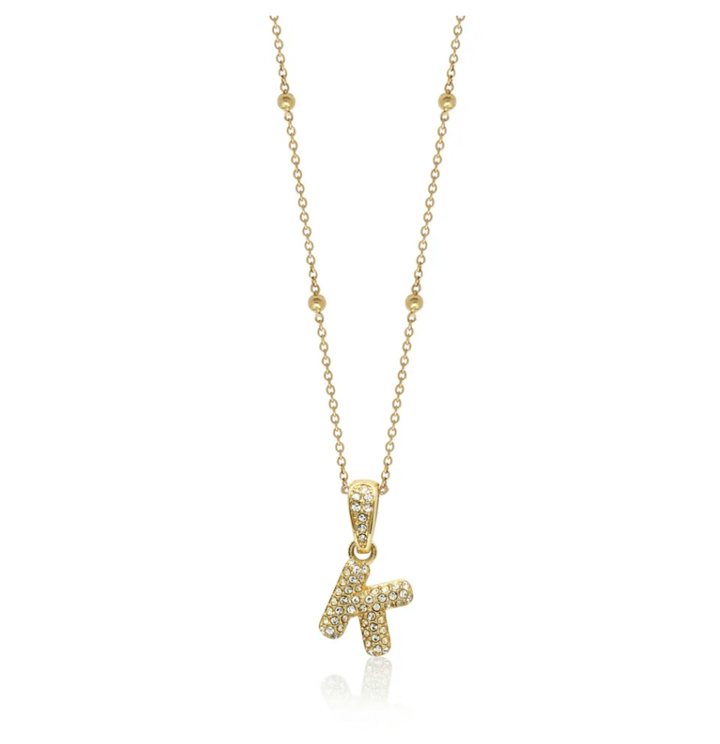 Abbot Lyon bubble initial necklace