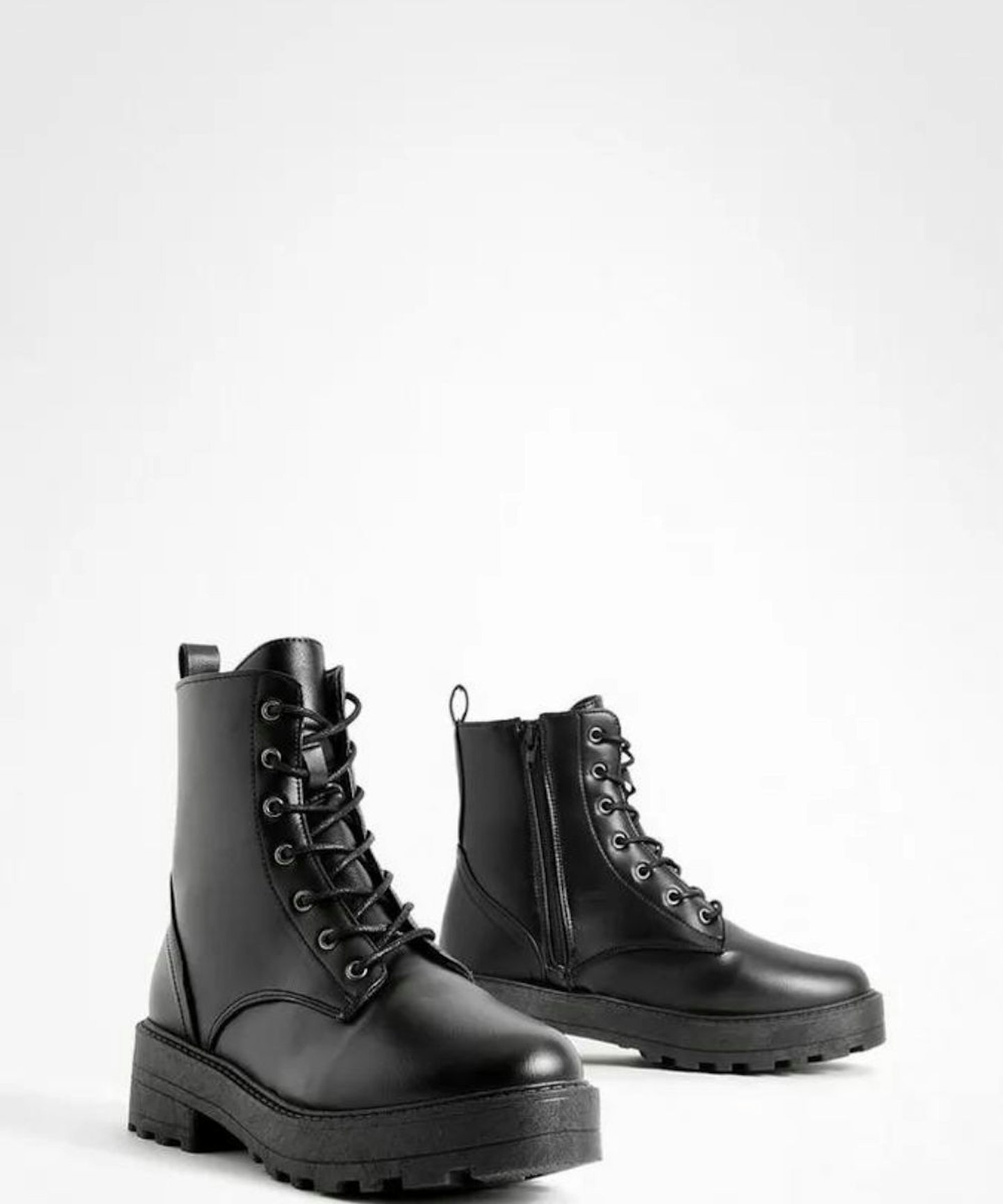 Boohoo lace-up boots