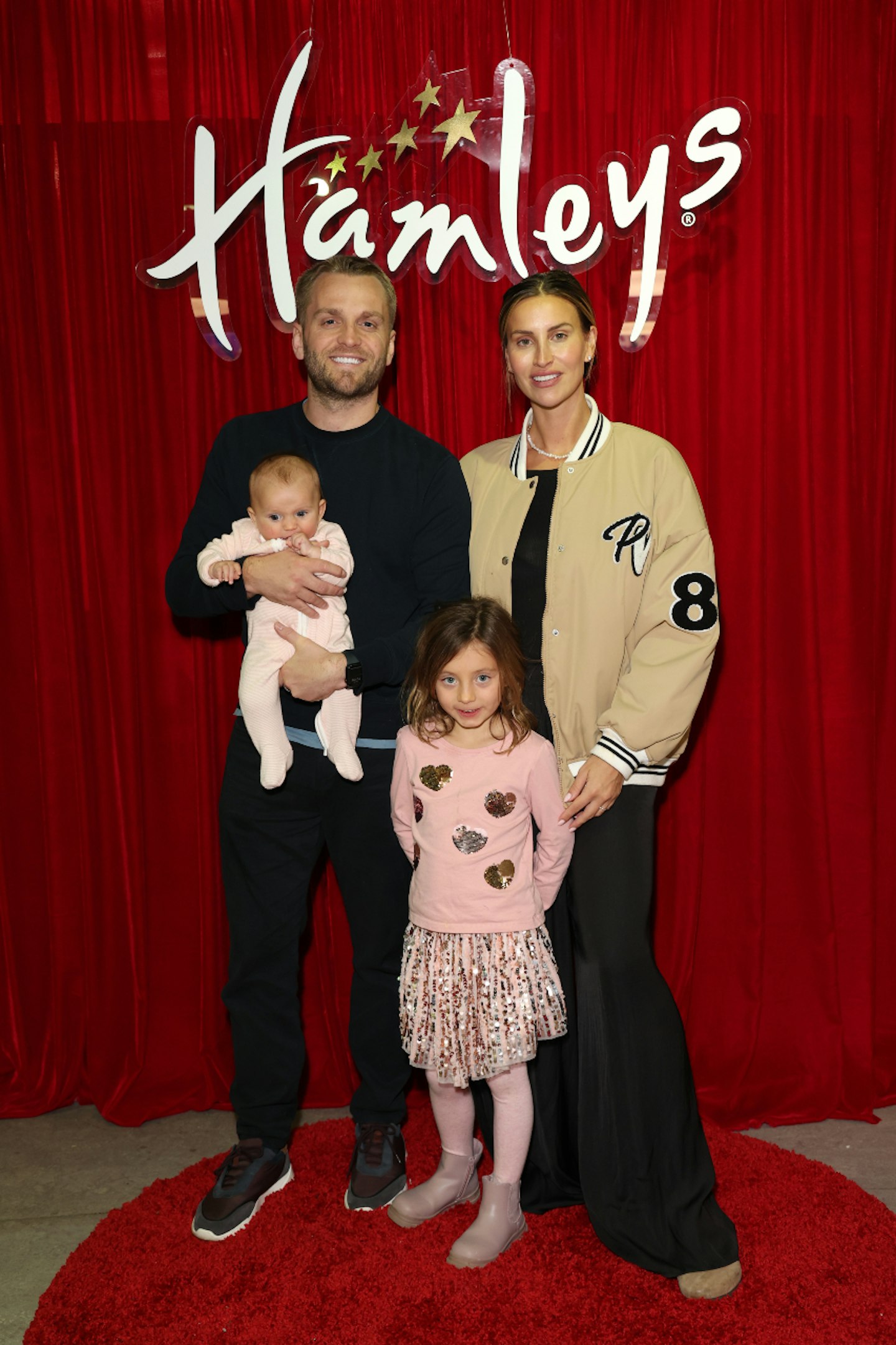 Ferne McCann, her fiancé Lorri Haines and her daughters Sunday and Finty