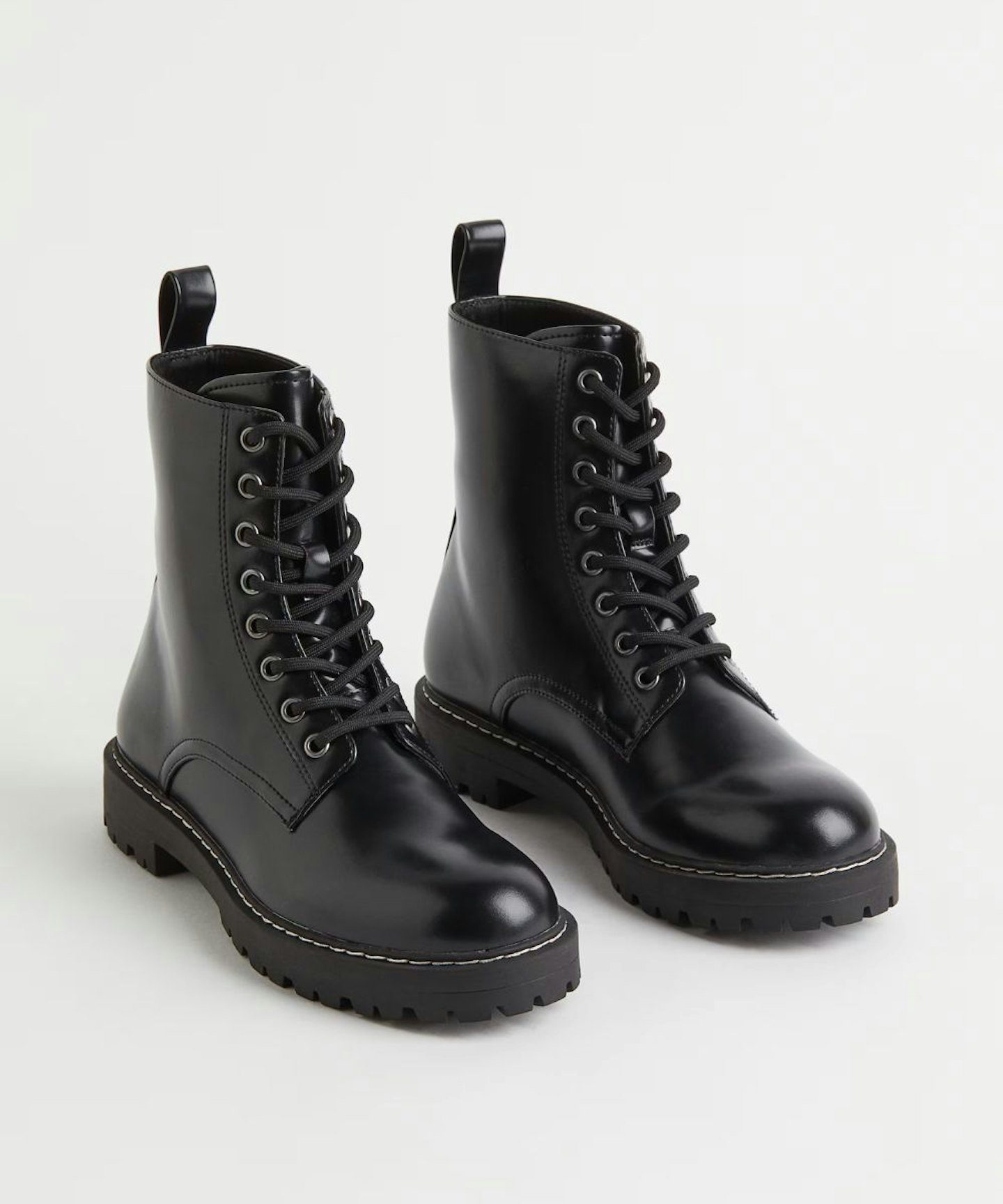 H&M lace-up ankle boots