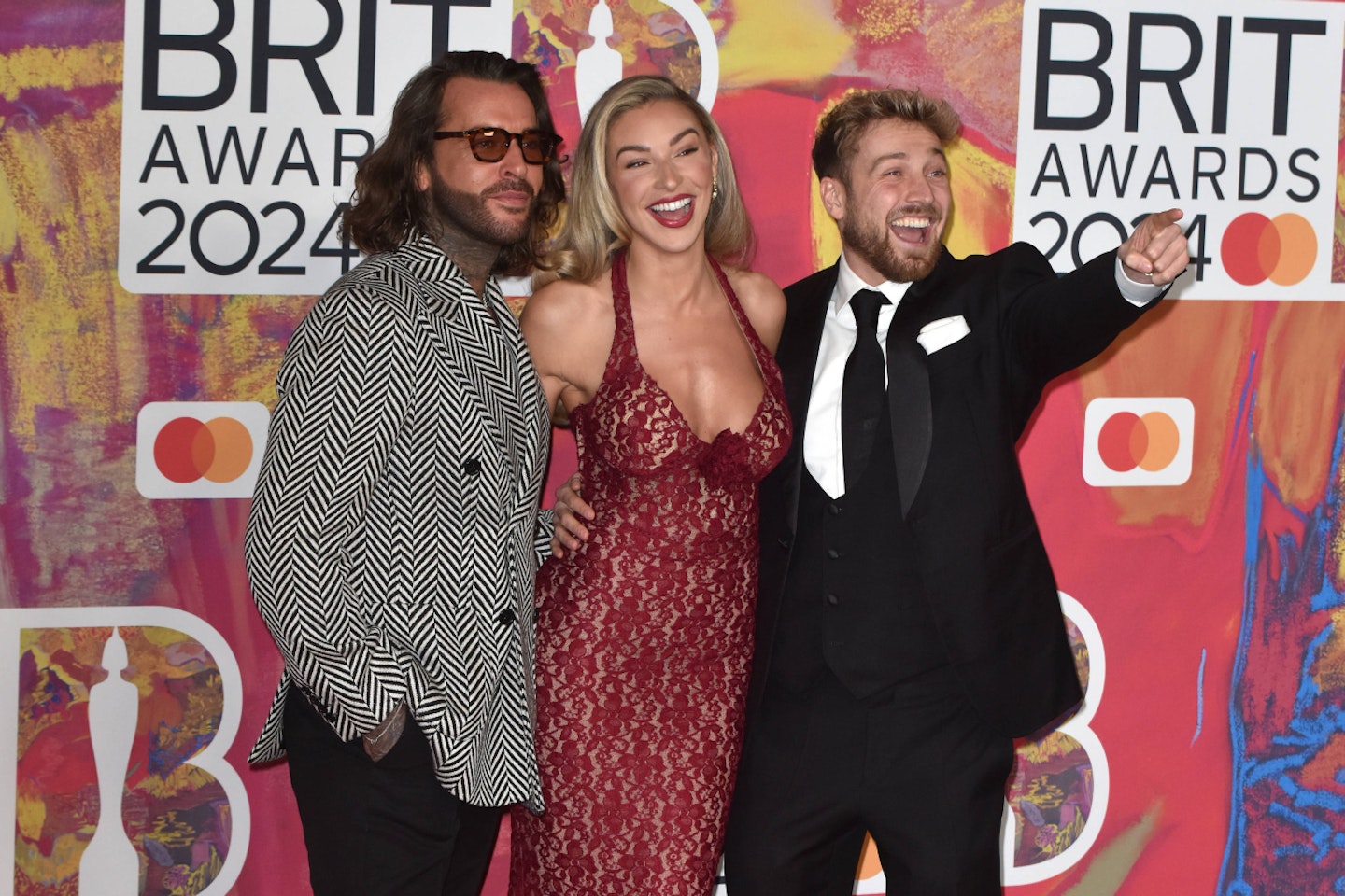 Pete Wicks, Zara McDermott and Sam Thompson