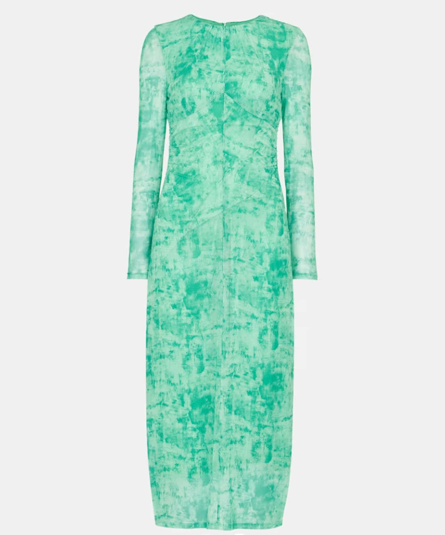 Whistles, Brushwork Print Mesh Dress