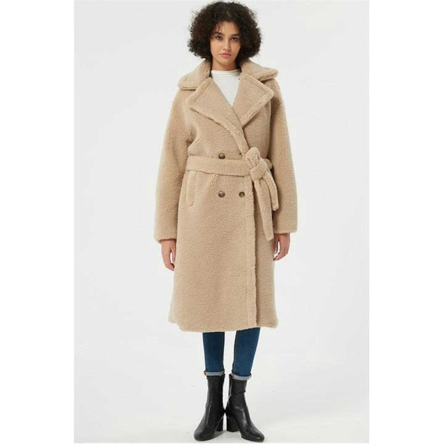 I Saw It First Teddy Belted Coat