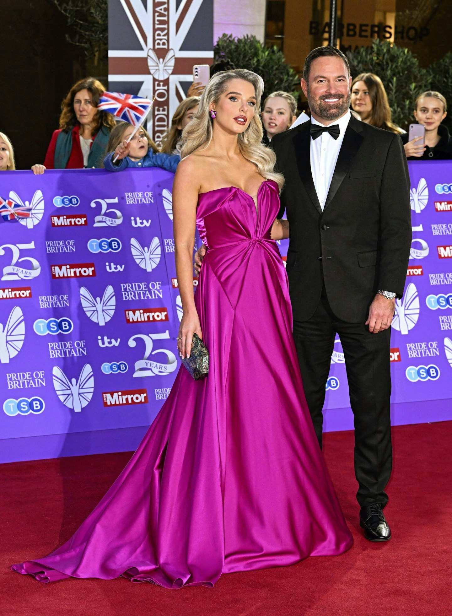 Helen Flanagan and Robbie Talbot at the Pride of Britain Awards