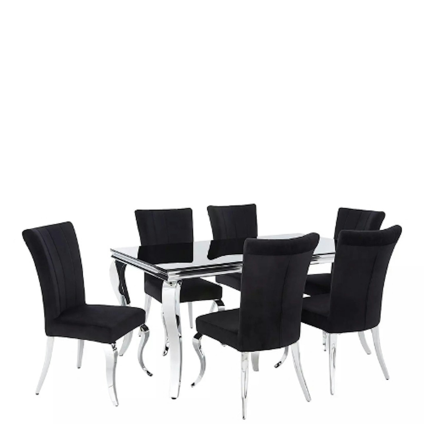 Grace 160cm Rectangle Dining Table And 6 Chairs