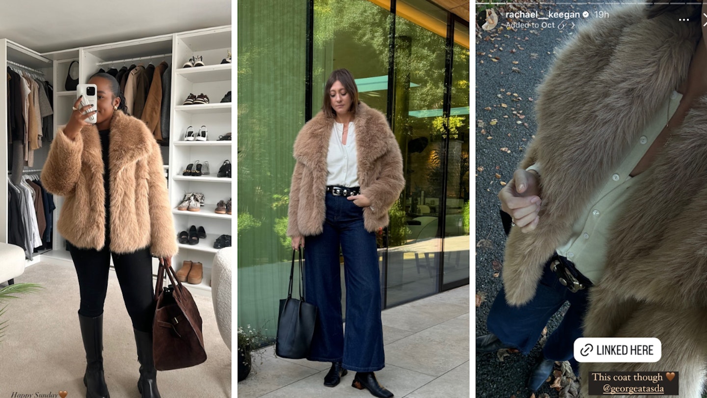 Asda fur coat hot sale