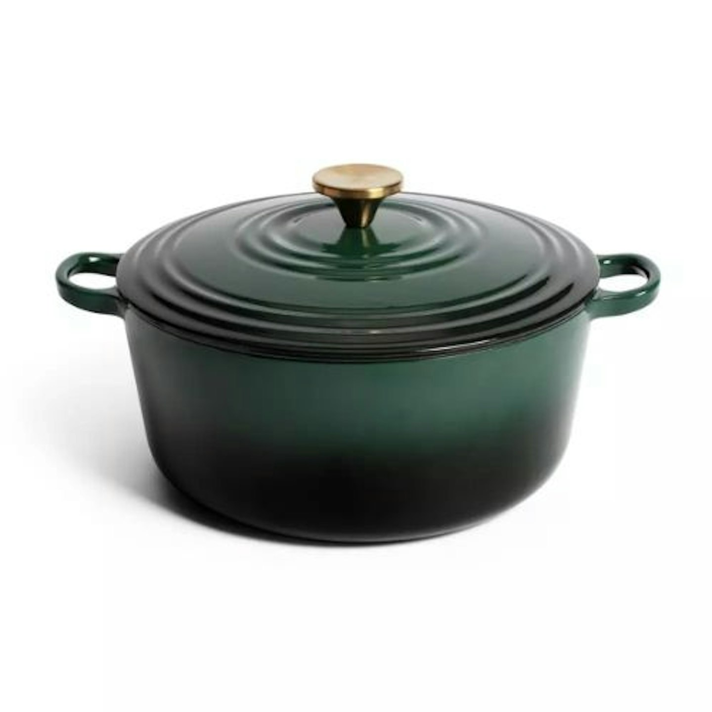 Habitat 5.3 Litre Cast Iron Casserole Dish - Green