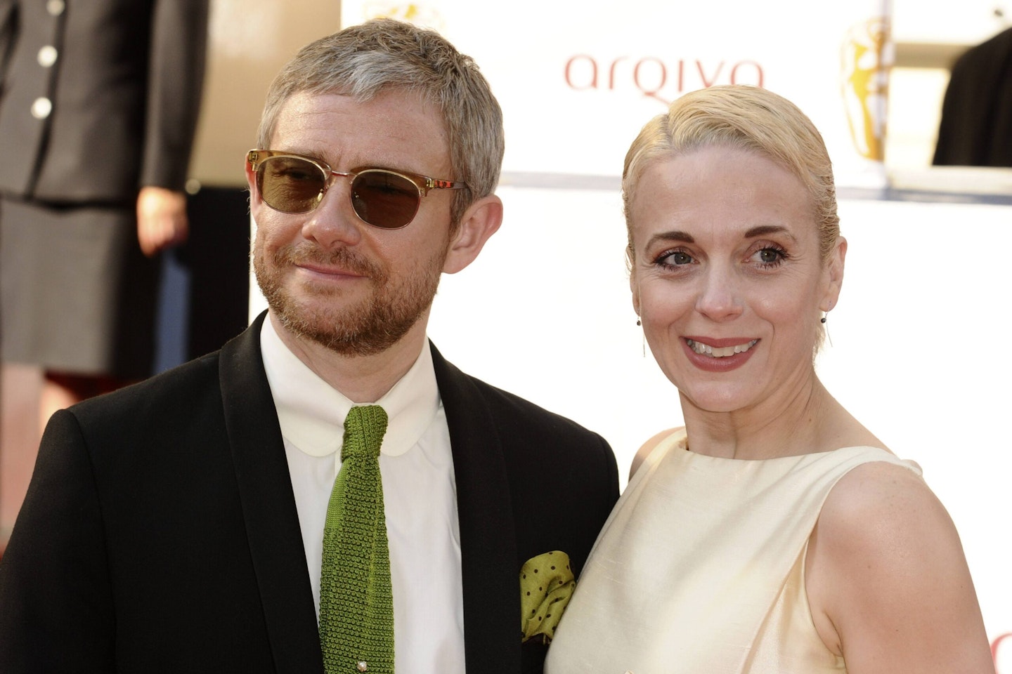 Amanda with ex Martin Freeman in 2014