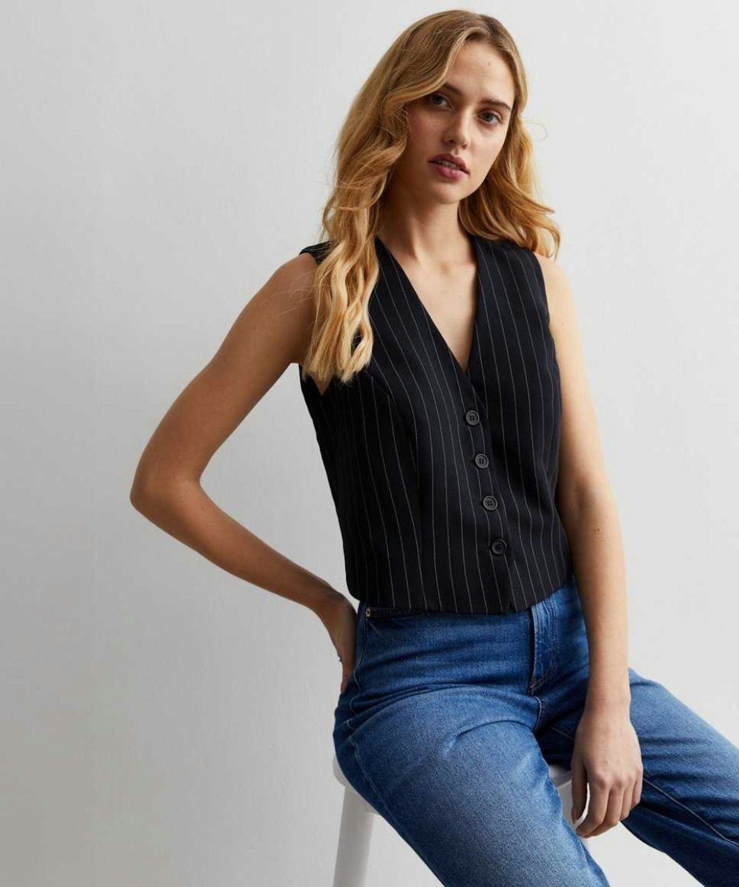 Pinstripe waistcoat