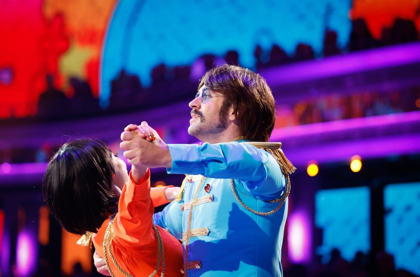 Stricly Come Dancing's Shayne Ward and Nancy Xu, dancing dressed as the Beatles