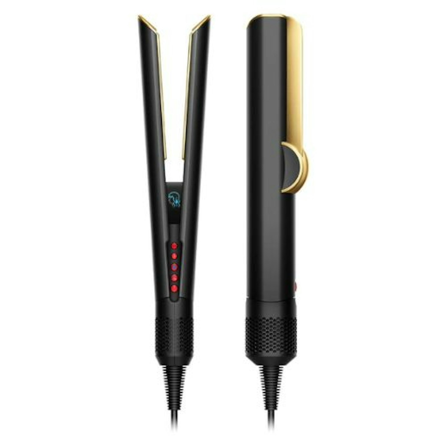 Dyson Airstrait straightener in Onyx and Gold