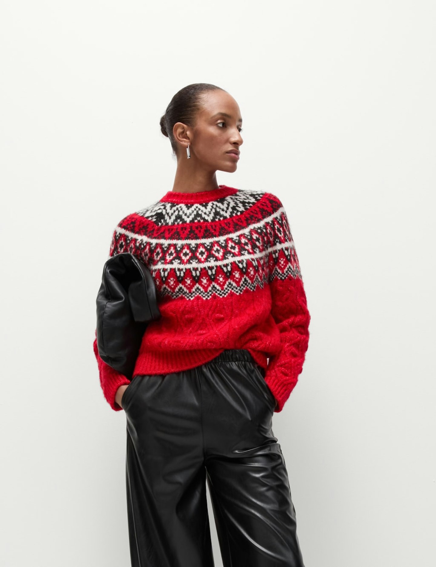 M&S Fairisle Crew Neck Jumper