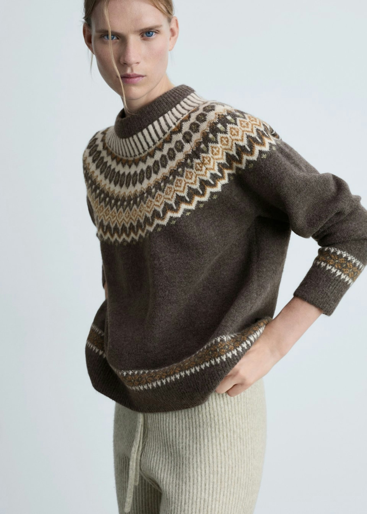 Mango Round-Neck Knitted Sweater