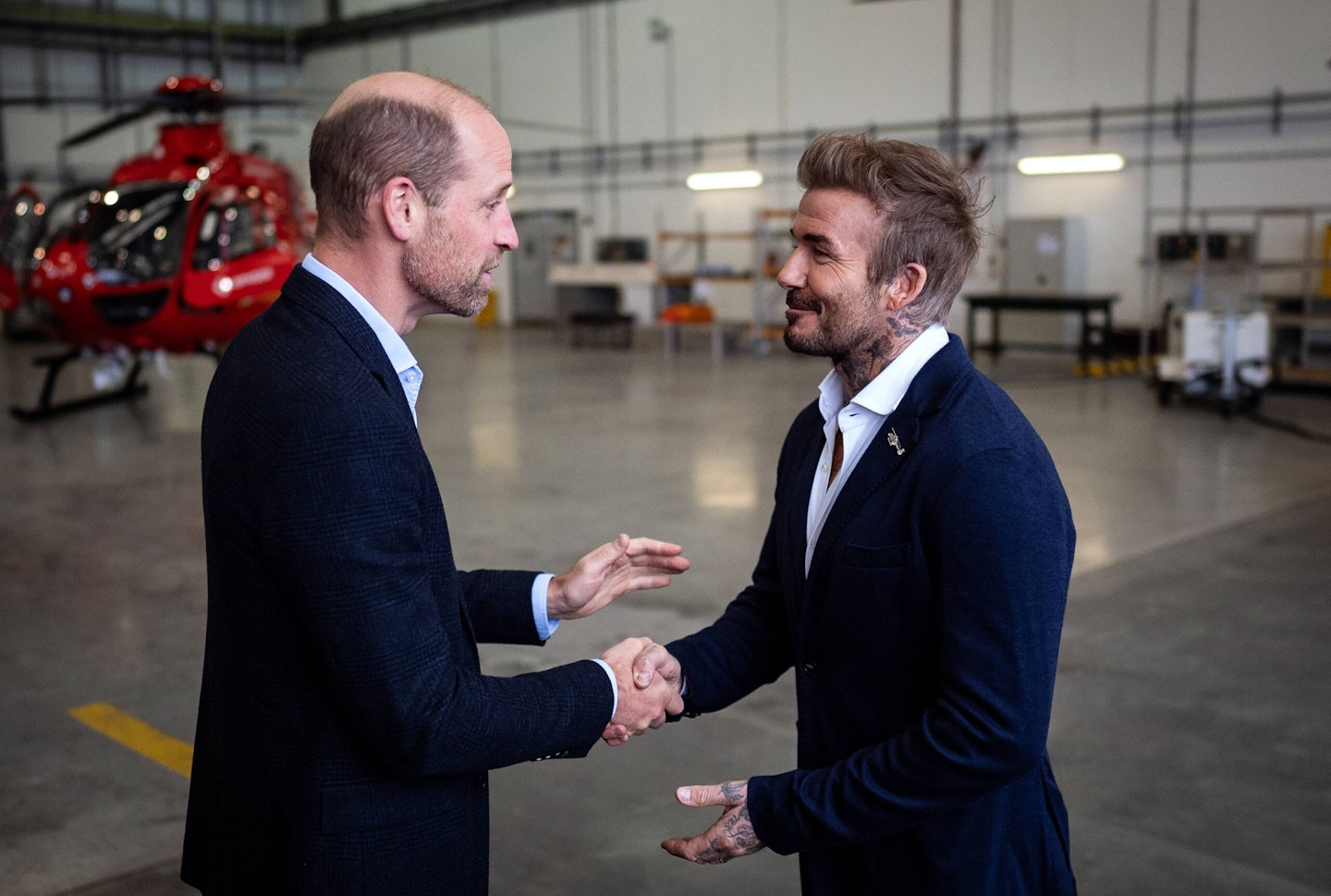 Prince William and David Beckham