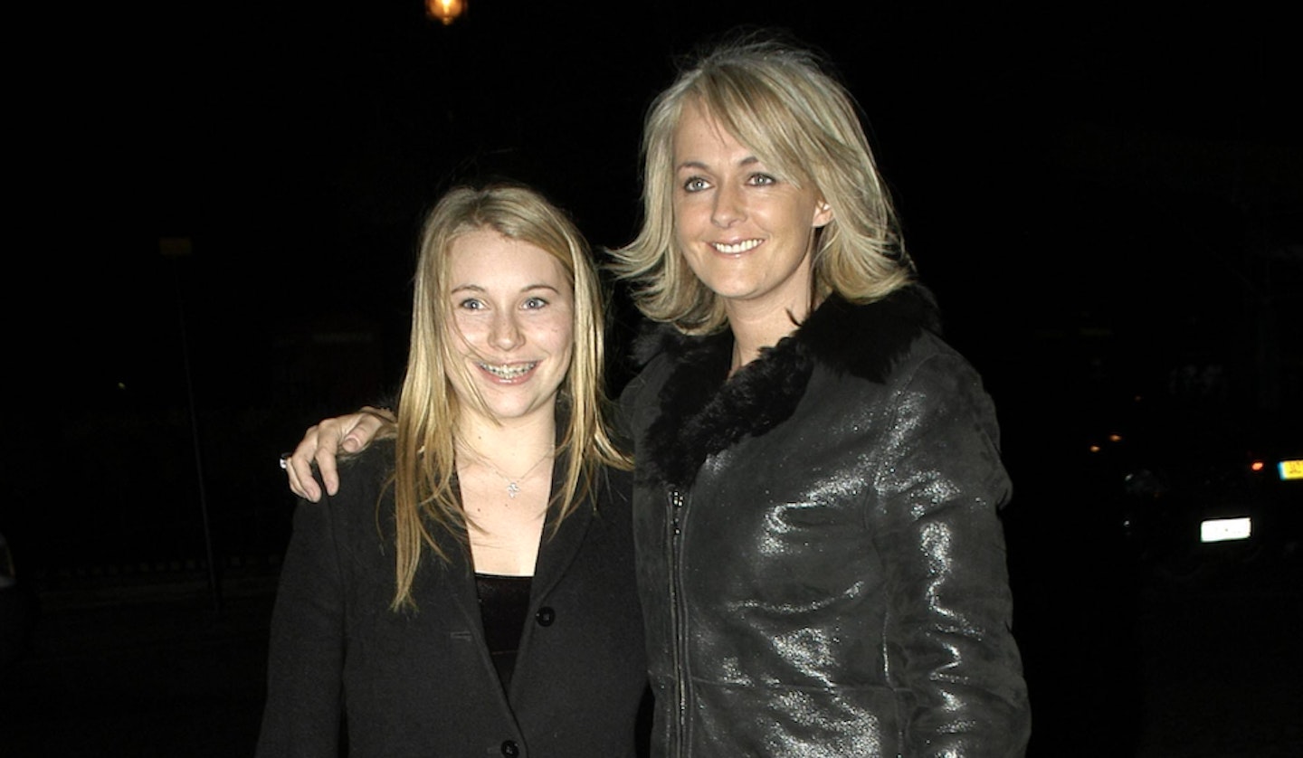 Jane Moore with one of her daughters in 2003