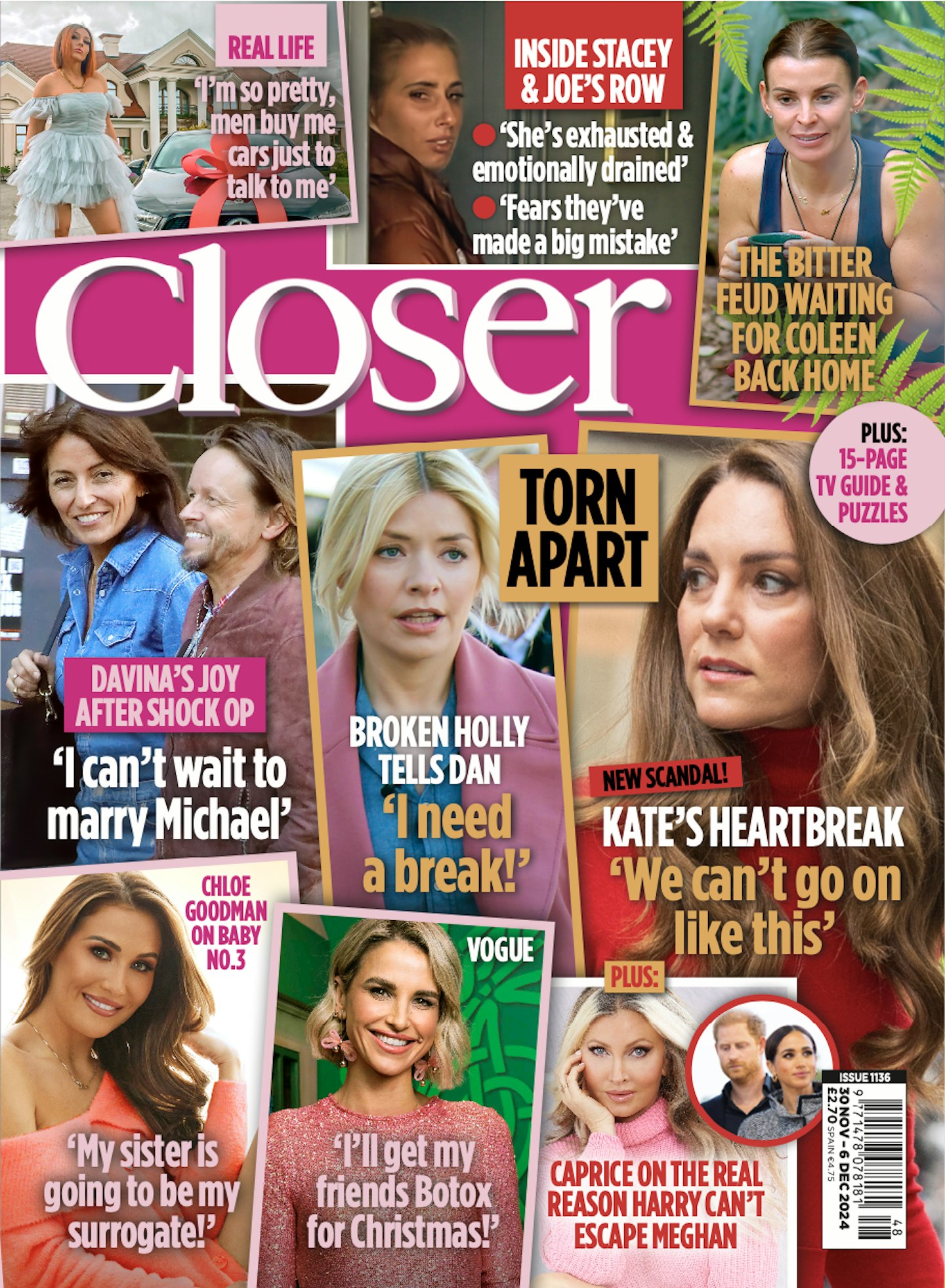 Closer magazine cover