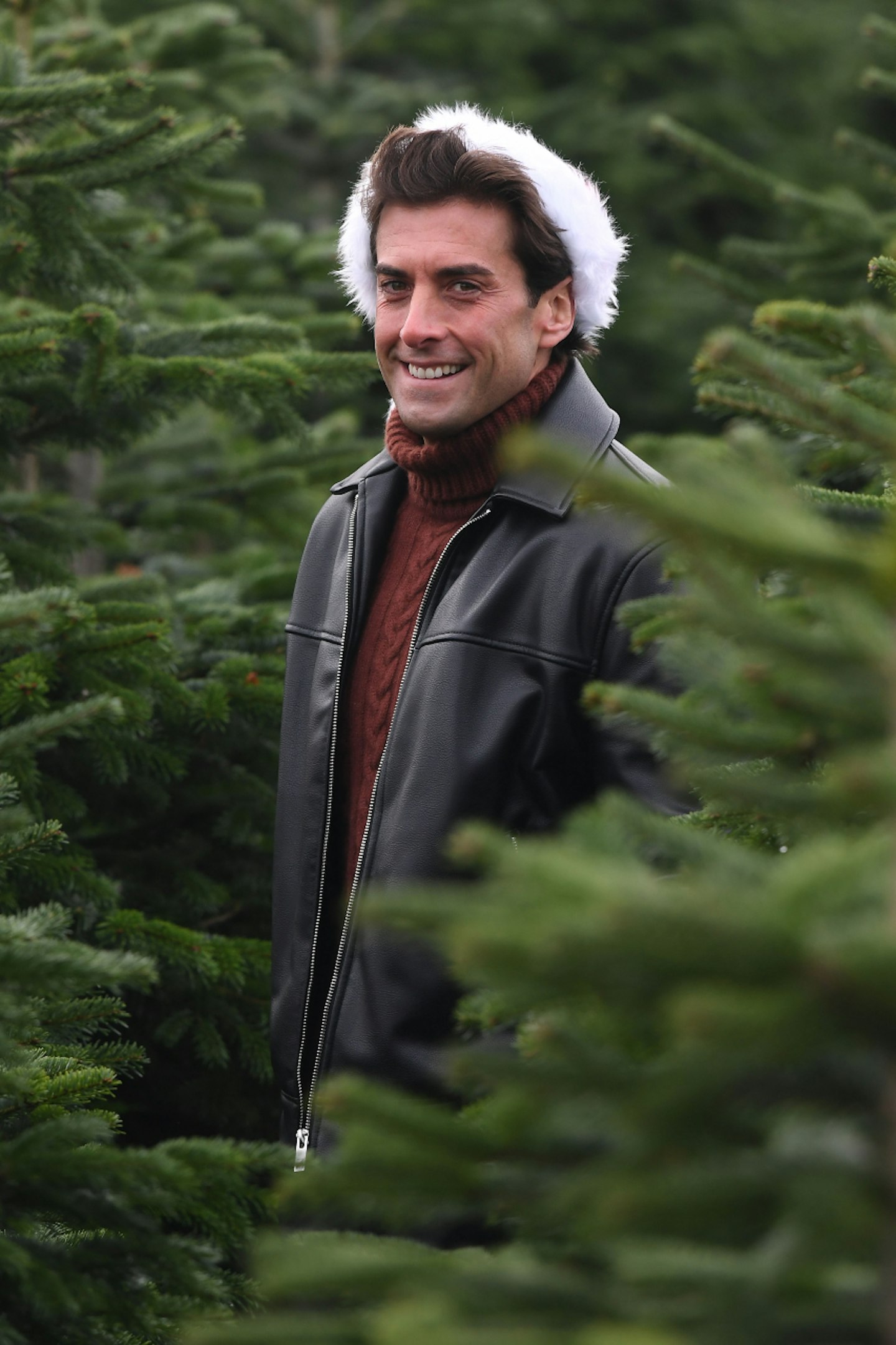 James Argent filming the TOWIE Christmas special