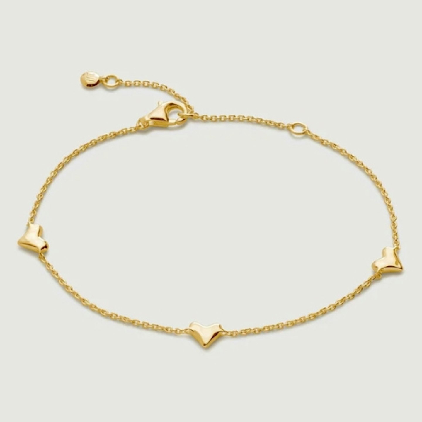 Monica Vinader Heart Station Chain Bracelet