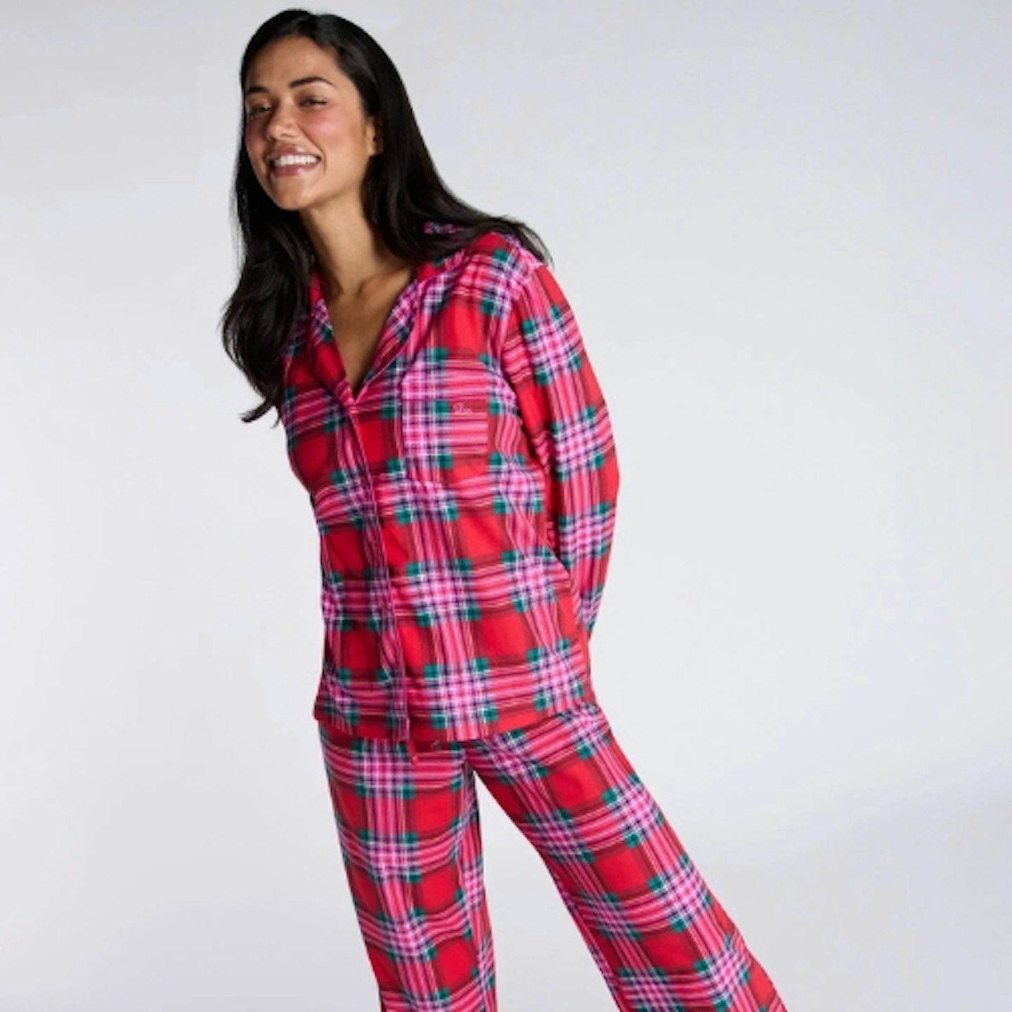 Boux Avenue Check Fleece Pyjamas In A Bag