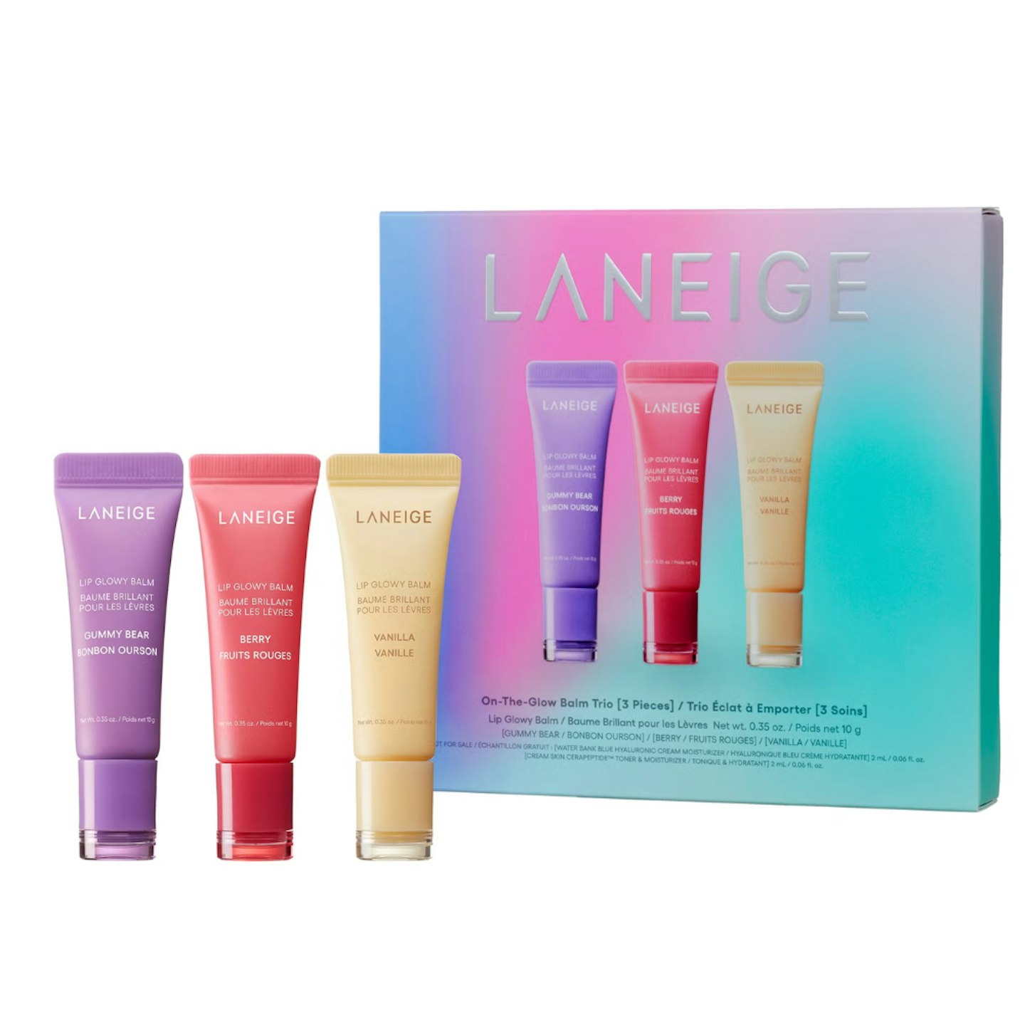 LANEIGE Lip Glowy Balm Trio Set