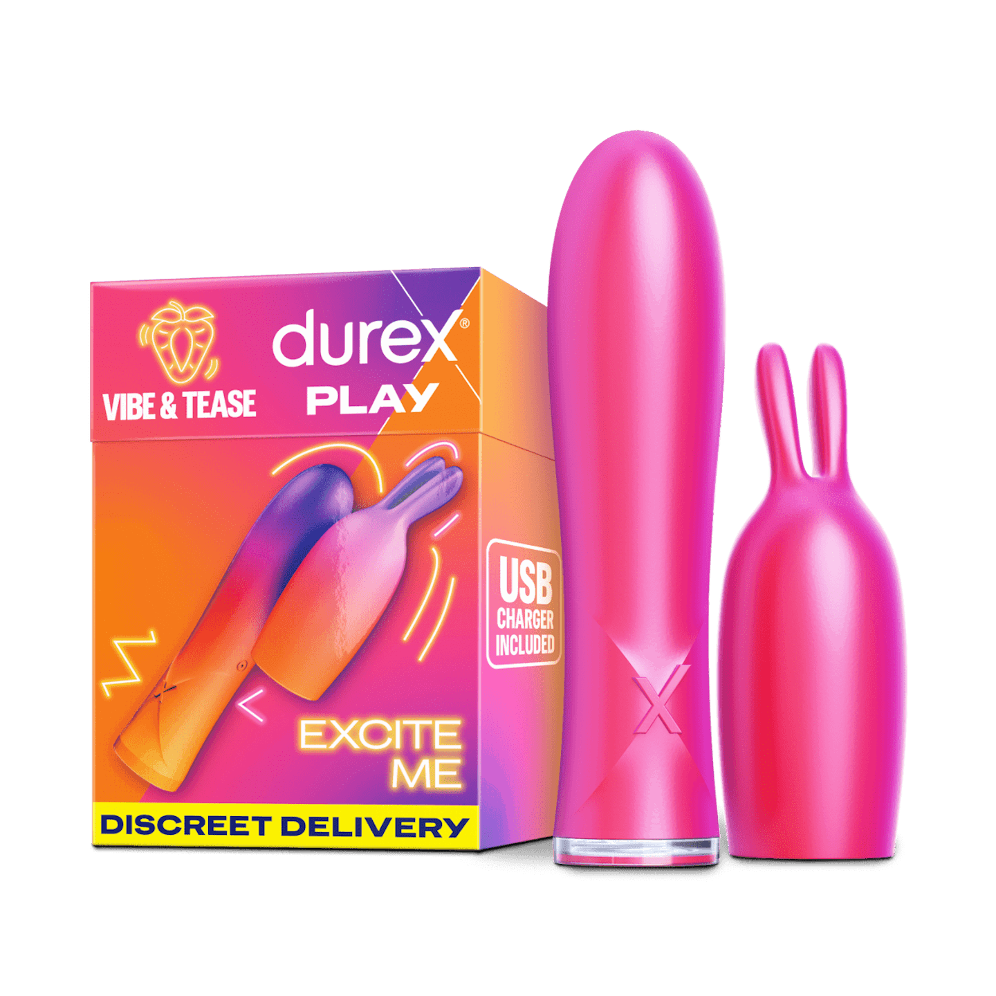 The Durex Play Vibe & Tease 2 in 1 Vibrator