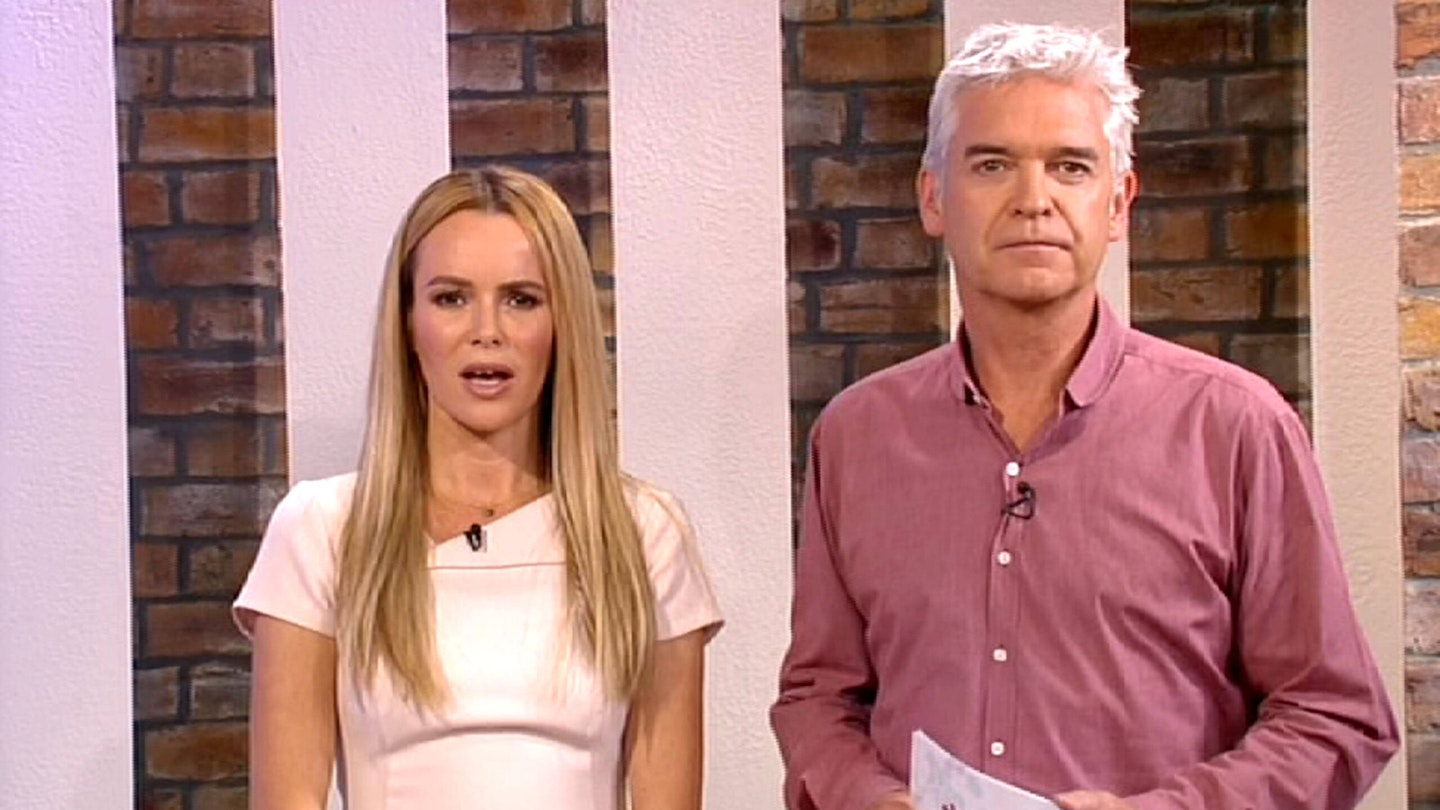 Amanda Holden and Phillip Schofield hosted This Morning in 2015