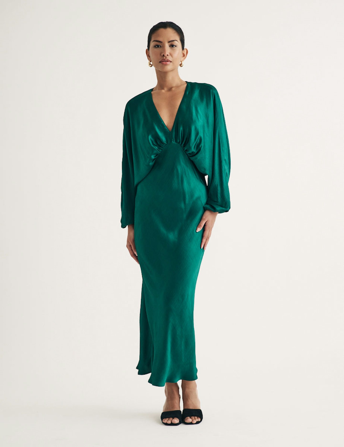 Nobody's Child Green Draped Dress